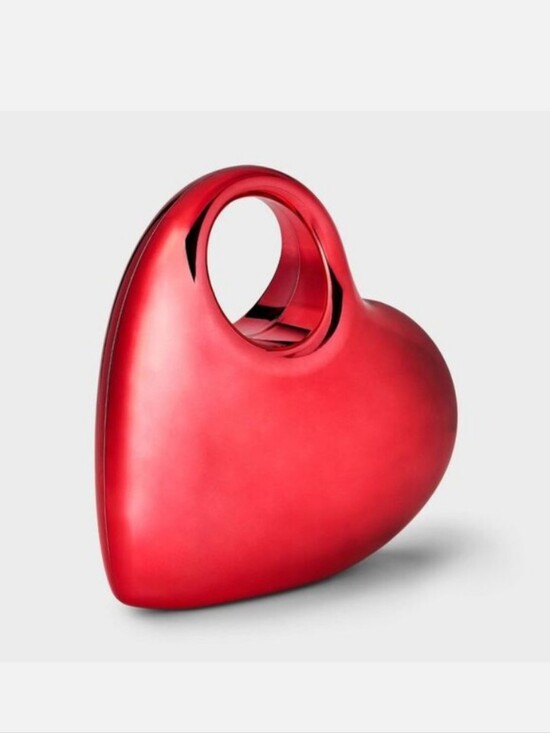 a new day Handbags - A New Day-Heart-Shaped Clutch (Red ♥️)